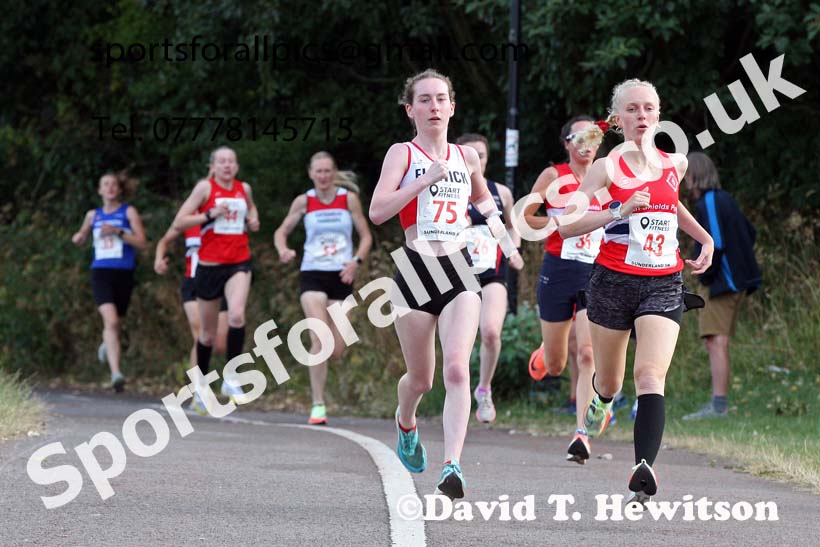 Womens 2022 Sunderland 5k Road Races, Silksworth, Sunderland, Thursday, july 21st, Photo: David T. Hewitson/Sports for All Pics